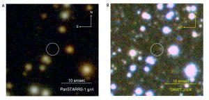 Pulzar na astronomických snímkach