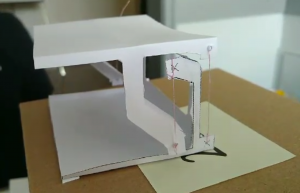 Model stolíka odkazujúci na teoretickú úlohu