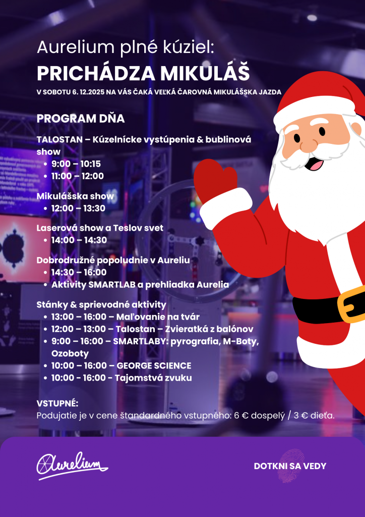 Program mikulášskeho podujatia v Aureliu