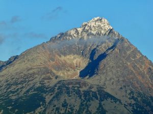Dobre rozoznateľný kotol vo vrchole Gerlachovského štítu