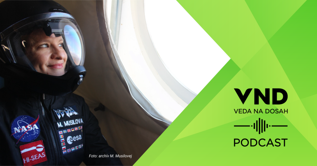 Banner k podcastu Vedy na dosah s Michaelou Musilovou