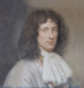 Christiaan Huygens namaľovaný na portréte