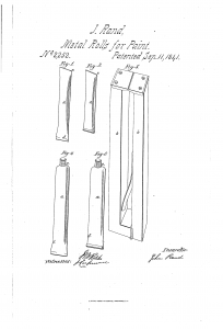 Nákres tuby na farbu
