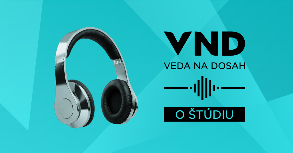 Vizuál podcastu Veda na dosah: o štúdiu