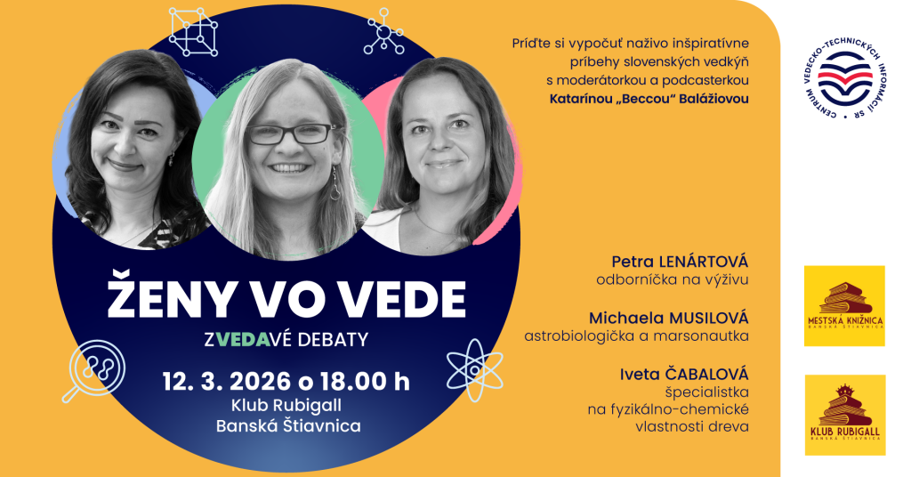 Vizuál podujatia Zvedavé debaty: Ženy vo vede