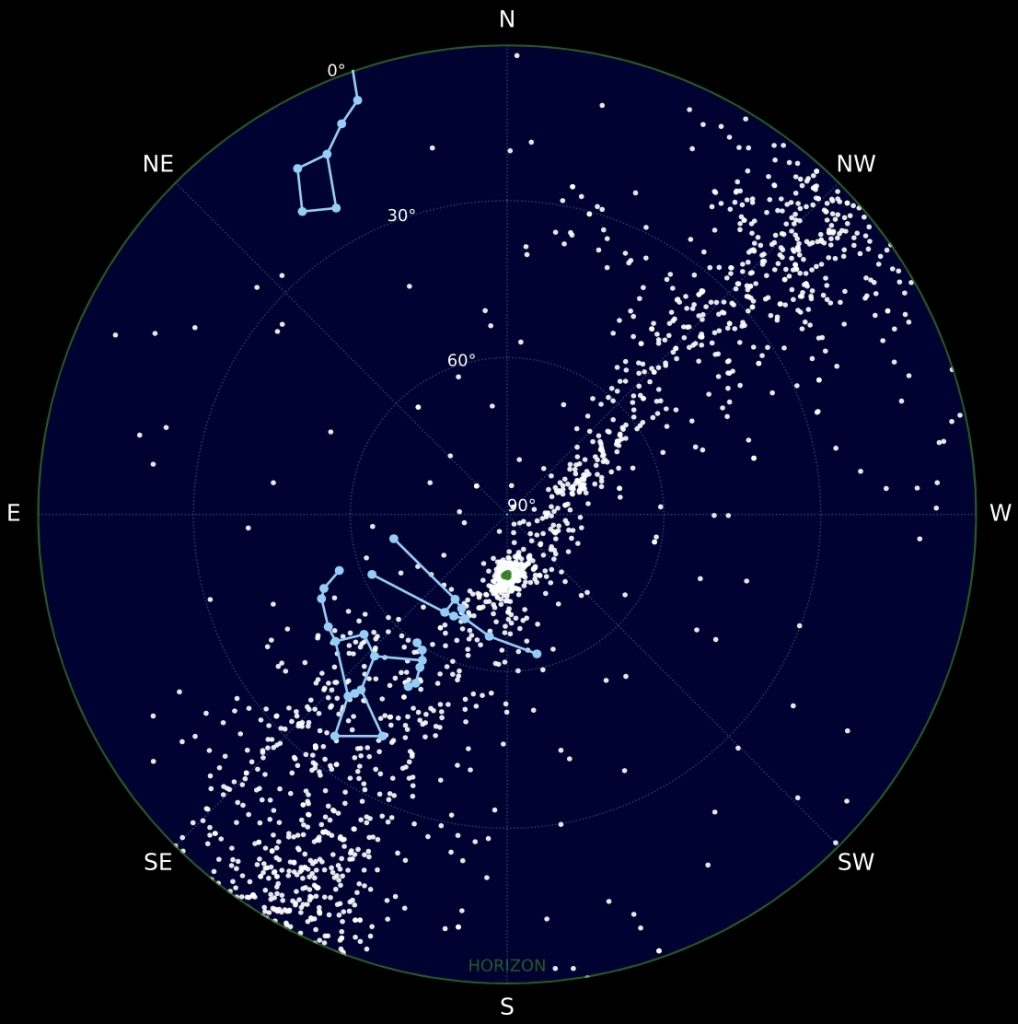 Hviezdna mapa komplexu Plejád