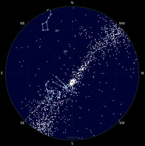 Hviezdna mapa komplexu Plejád