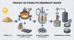 Proces výroby čistého kremíka z piesku
