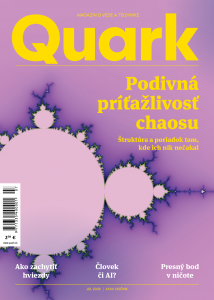 Na titullke júlového čísla magazínu Quark je Mandelbrotova množina, jeden z najznámejších príkladov fraktálov, ktoré sa objavujú aj v teórii chaosu