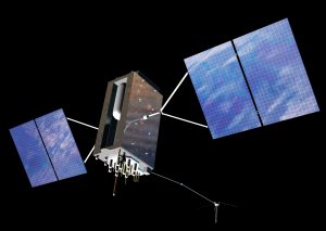 Umelecká predstava GPS satelitu