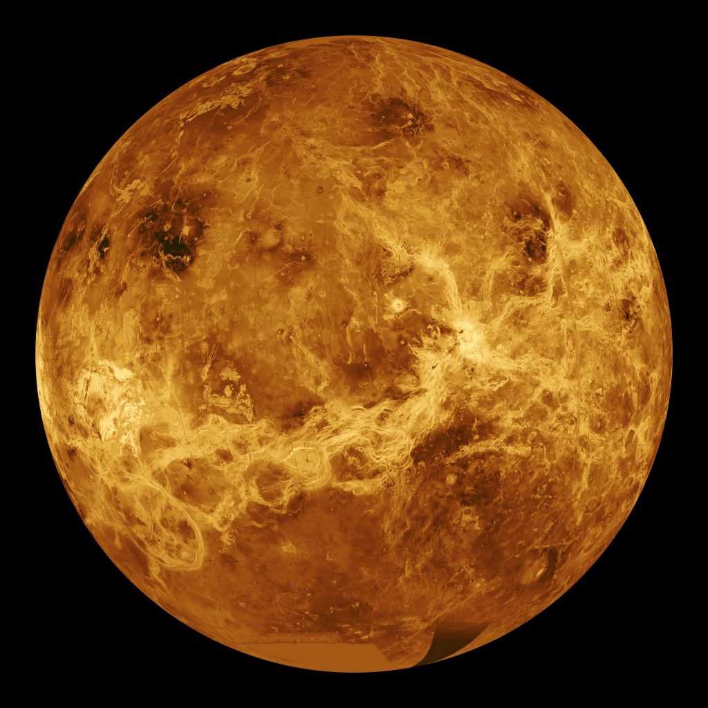 Venuša na radarovej mape