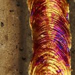 Zvarová húsenica nerezovej ocele AISI 316L.