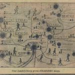 Landsfeldova mapa habánskych centier na západnom Slovensku