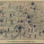 Landsfeldova mapa habánskych centier na západnom Slovensku